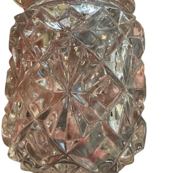 Vintage Diamond-Cut Glass Cruet With Stopper - Picture 3 of 10